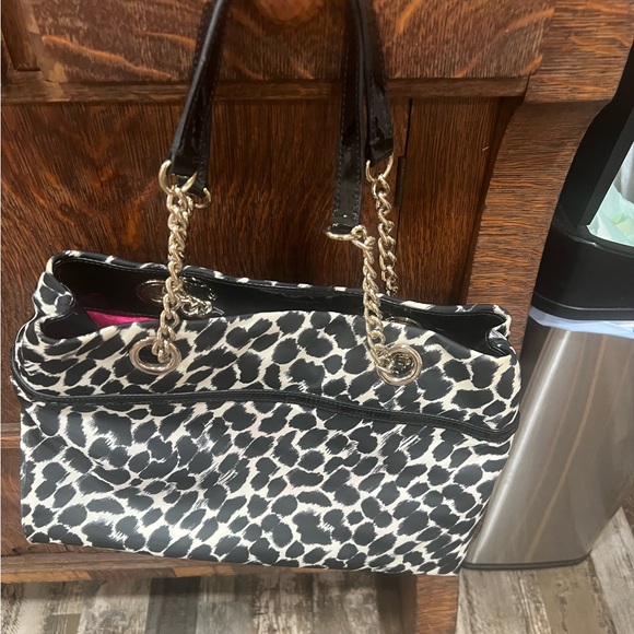 Kate Spade Black and White Shoulder Bag with Animal Print - Picture 5 of 7